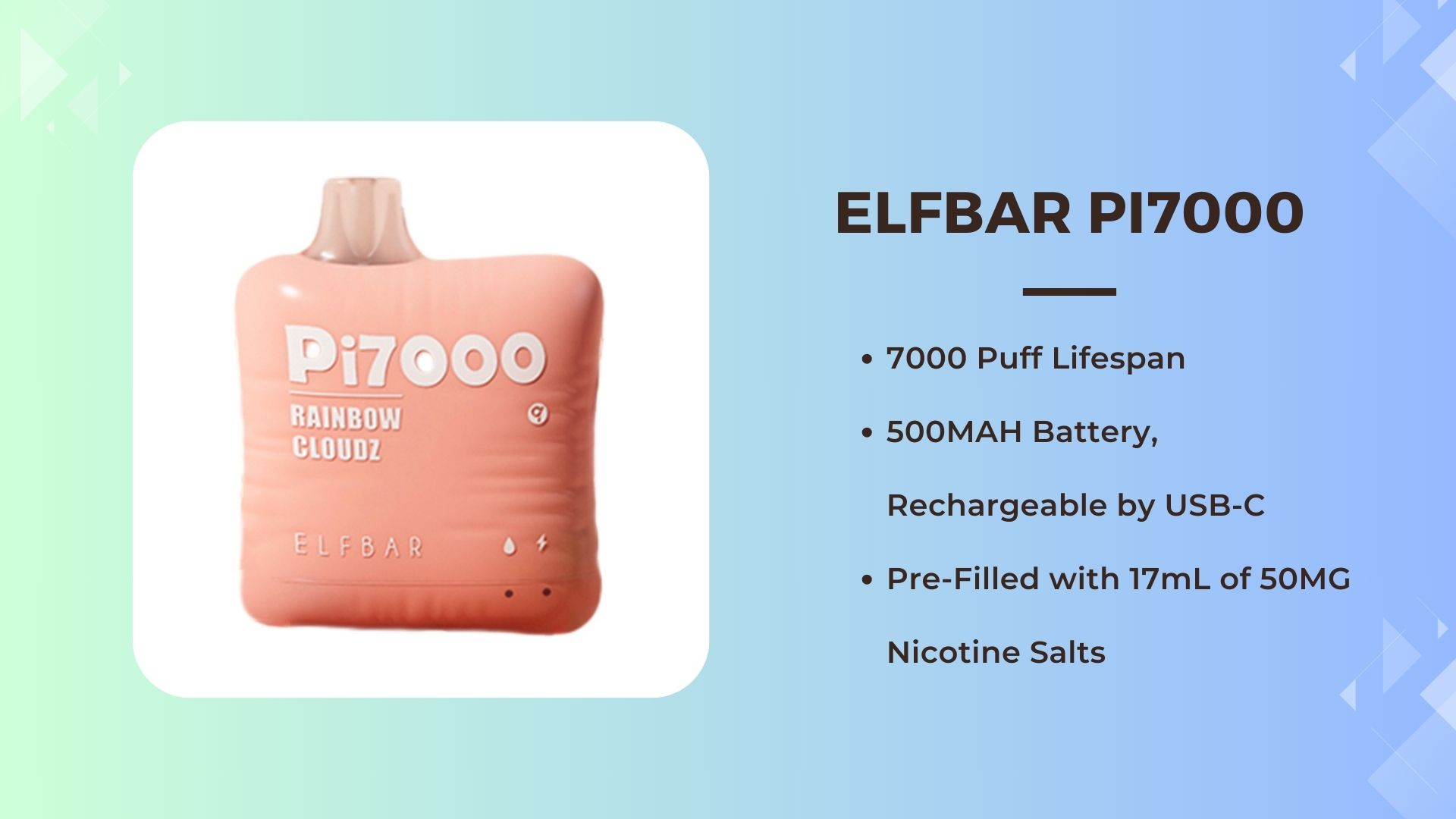 ELFBAR Pi7000 Disposable Vapes