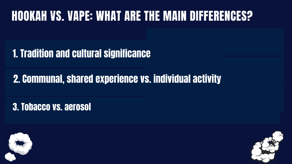 Hookah vs. Vape What are the main differences