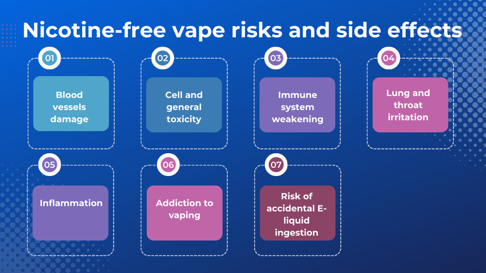 Nicotine-free vape risks and side effects