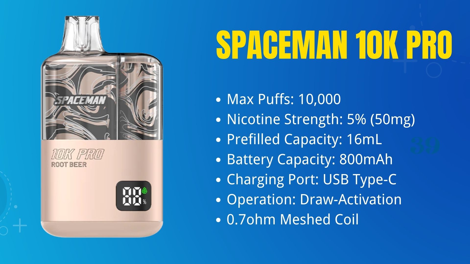 Spaceman 10K Pro - 10000 Puffs